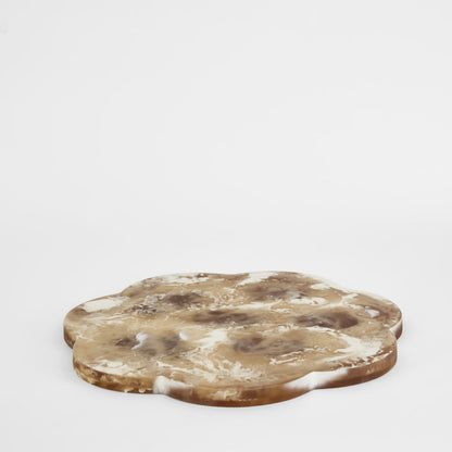 Halo Scallop Resin Chopping Board Latte