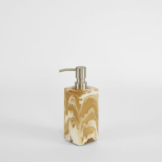 Halo Resin Soap Dispenser Medium Latte