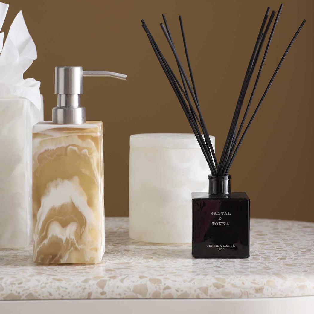 Halo Resin Soap Dispenser Medium Latte