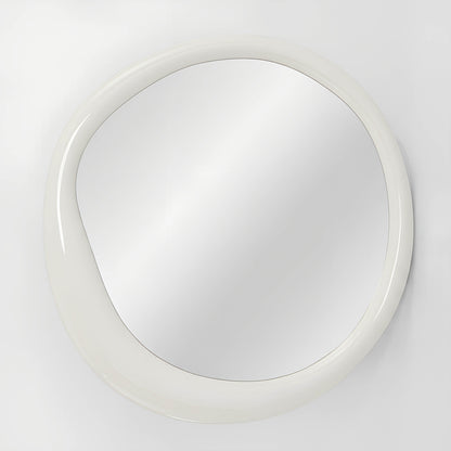 Sable Round Mirror 103cm High Gloss Off-White