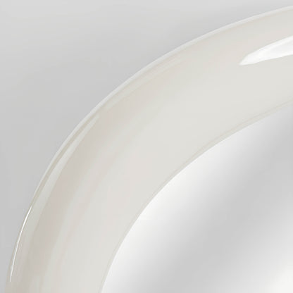 Sable Round Mirror 103cm High Gloss Off-White