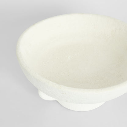 Ciel Footed Bowl Wide White