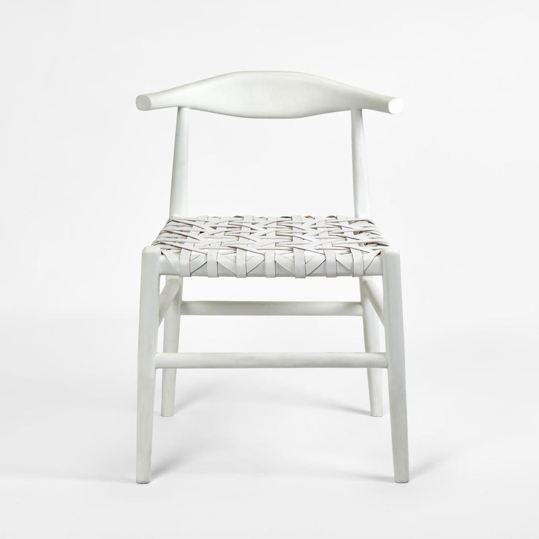 Sorren Dining Chair White Leather