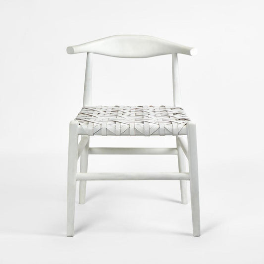 Sorren Dining Chair White Leather