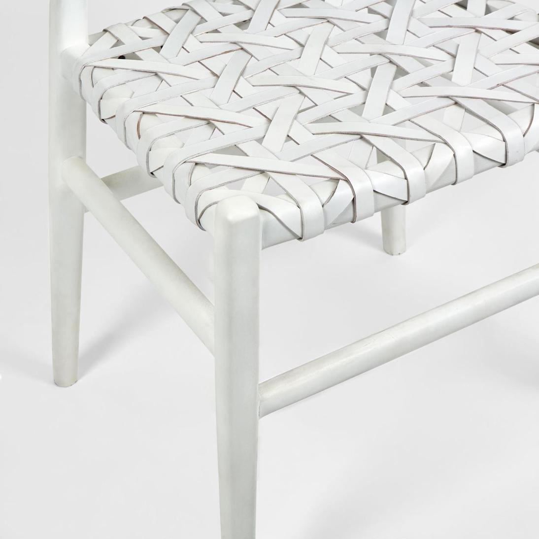 Sorren Dining Chair White Leather