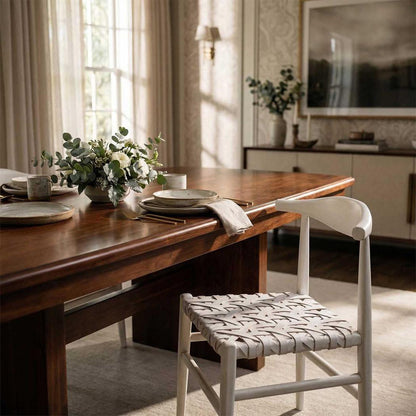 Sorren Dining Chair White Leather