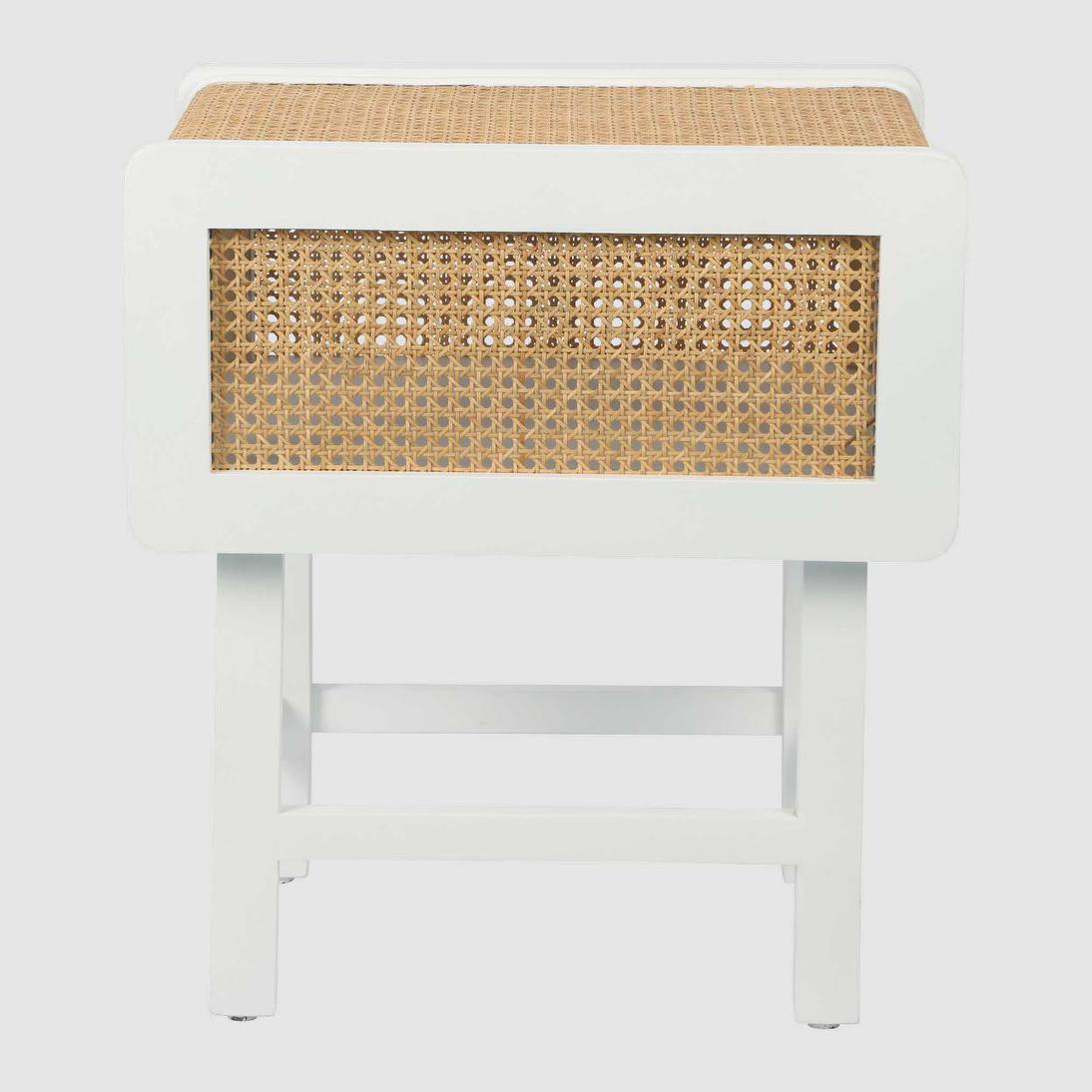 Zoe Bedside Table Chalk