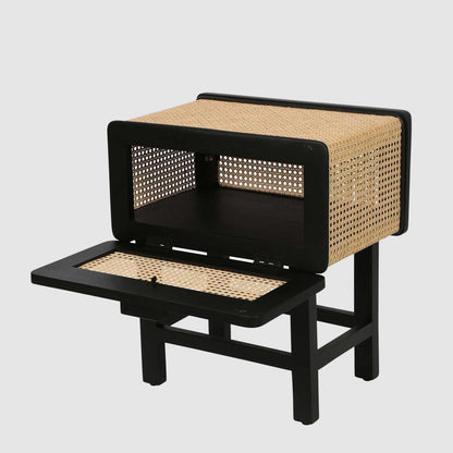 Zoe Bedside Table Black