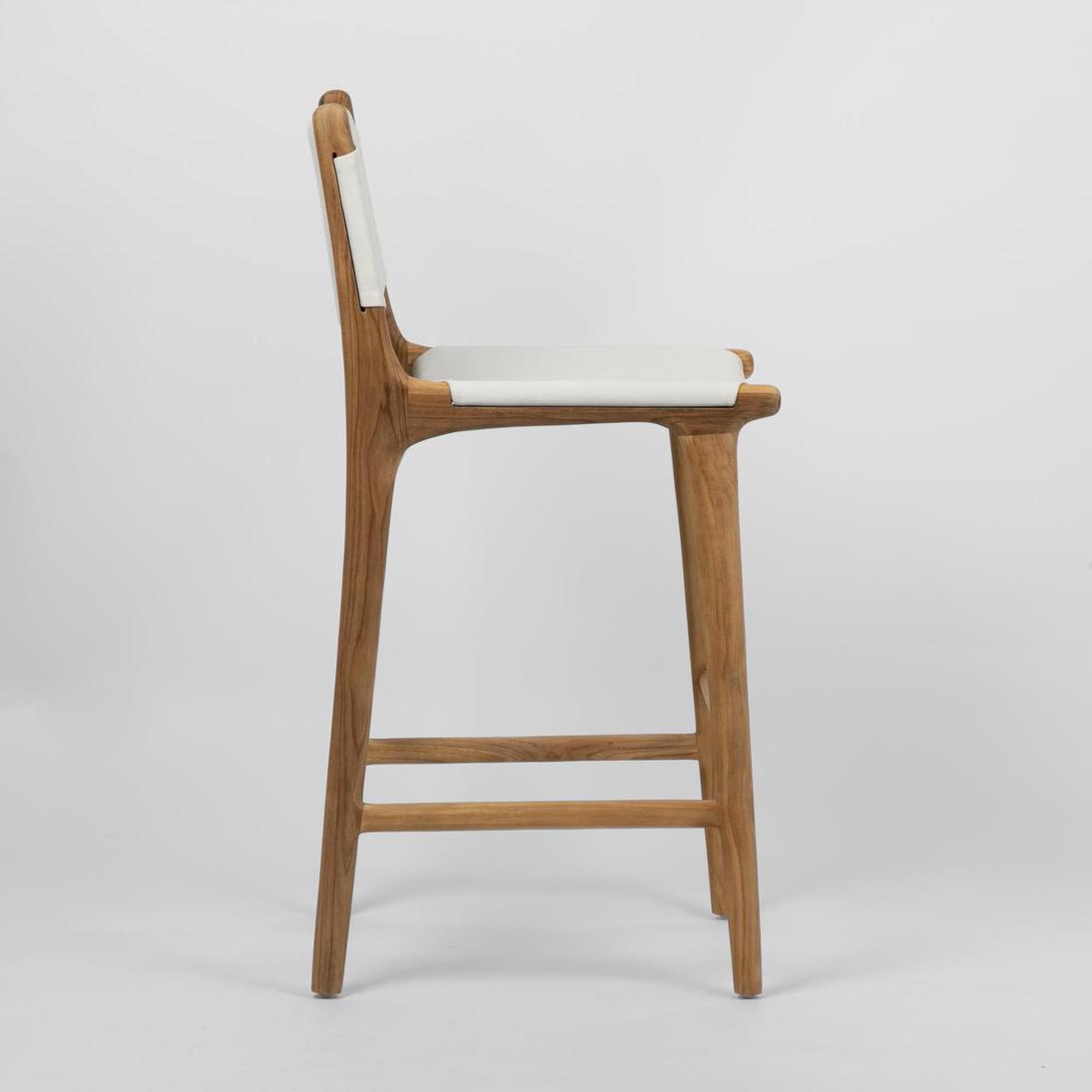 Marvin Bar stool High Back White