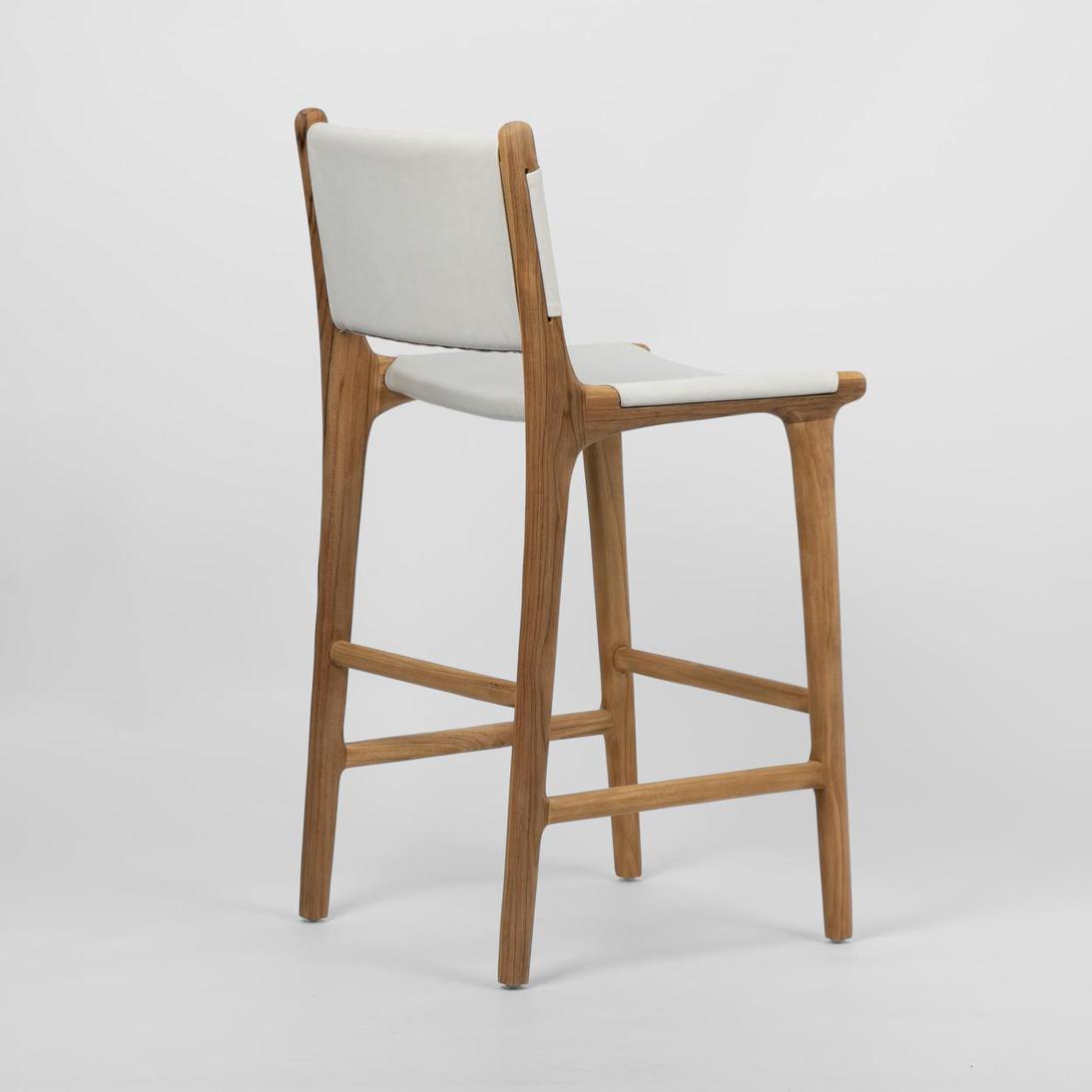 Marvin Bar stool High Back White
