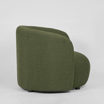 Plume ArmChair Olive Boucle