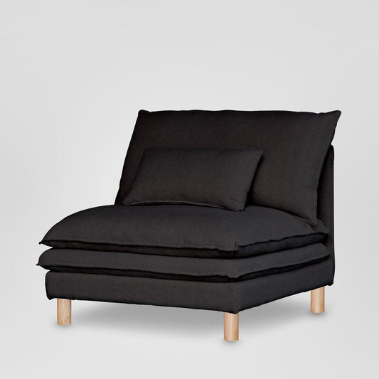 Aura Single Seat Cover C7 Black - Cover Only