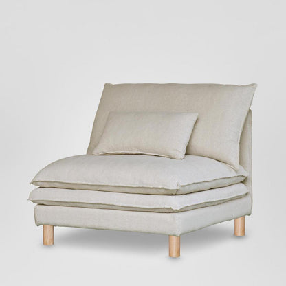 Aura Single Seat Cover C7 Natural Linen - Cover Only