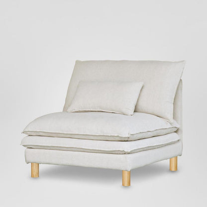 Aura Single Seat Cover C7 White - Cover Only