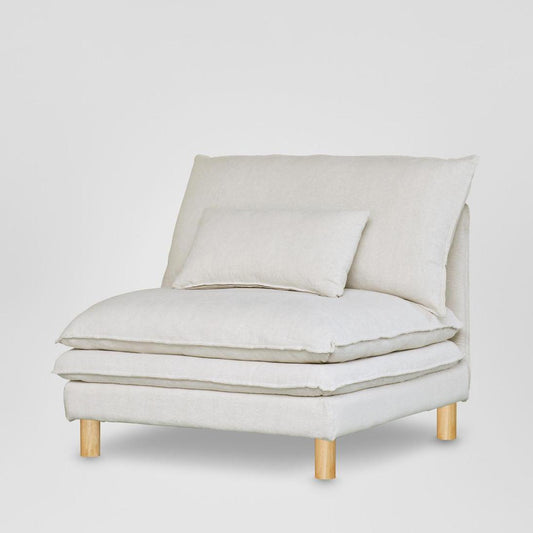 Aura Single Seat Cover C7 White - Cover Only
