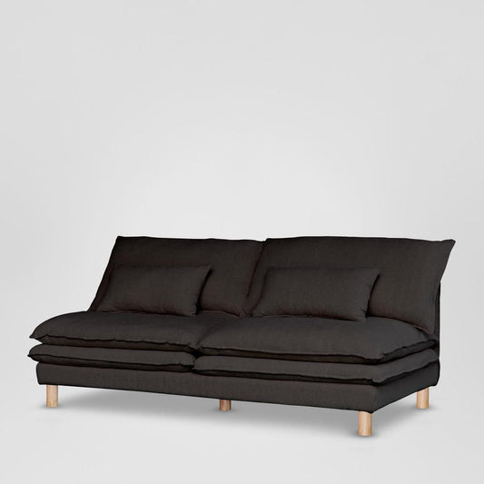 Aura 2 Seater No Arms Cover C7 Black - Cover Only