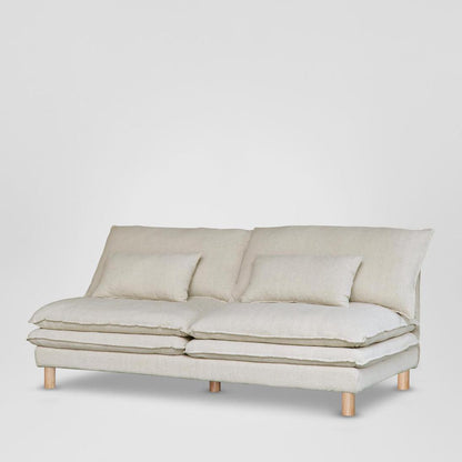 Aura 2 Seater No Arms Cover C7 Natural Linen - Cover Only
