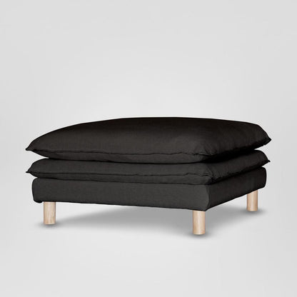 Aura Ottoman Cover C7 Black - Cover Only