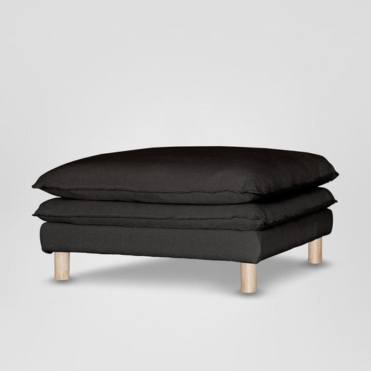 Aura Ottoman Cover C7 Black - Cover Only