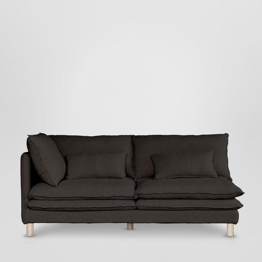 Aura 2 Seater Left Arm Cover Class 7 Black - Cover Only