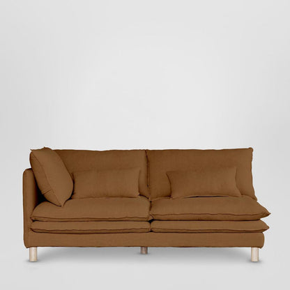 Aura 2 Seater Left Arm Cover Class 7 Brown Sugar - Cover Only