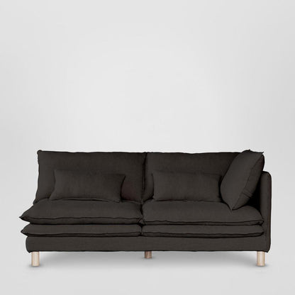 Aura 2 Seater Right Arm Cover Class 7 Black - Cover Only