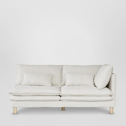 Aura 2 Seater Right Arm Cover Class 7 White - Cover Only