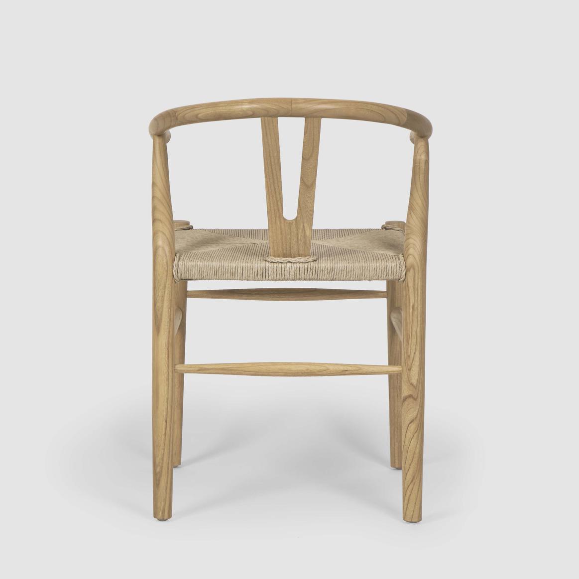 Arc Wishbone Dining Chair Natural