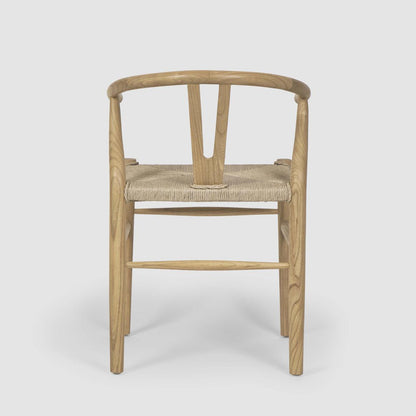Arc Wishbone Dining Chair Natural