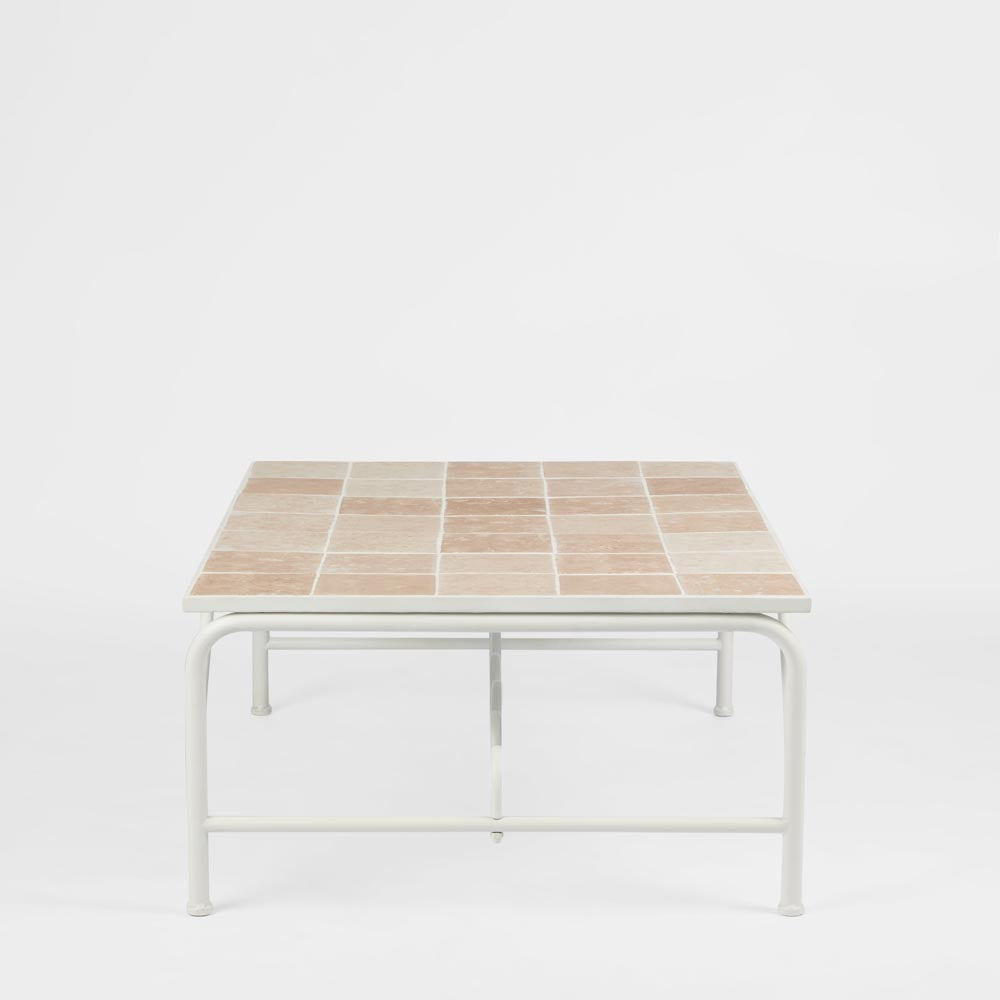 Wira Coffee Table Outdoor White with tiled top