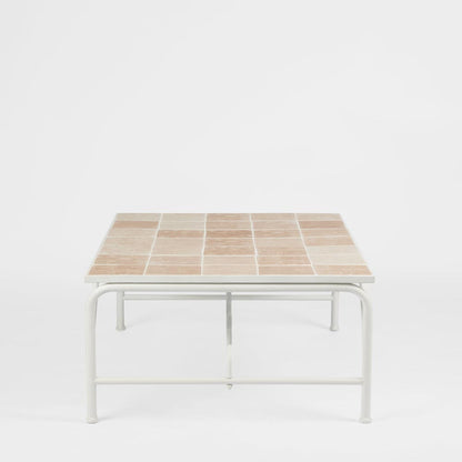 Wira Coffee Table Outdoor White with tiled top