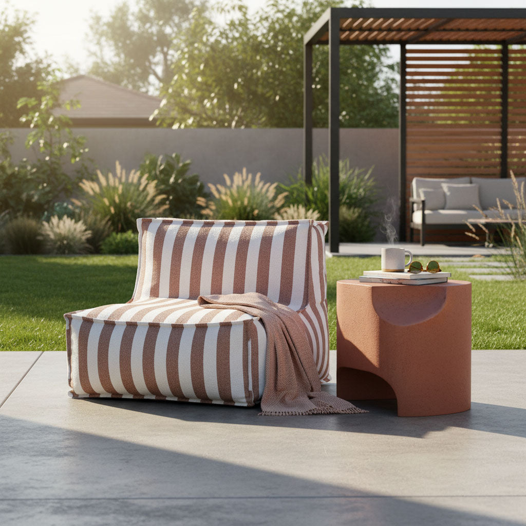 Arcos Outdoor Side Table
 Clay