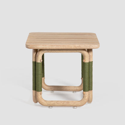 Vita Outdoor Side Table Natural & Green