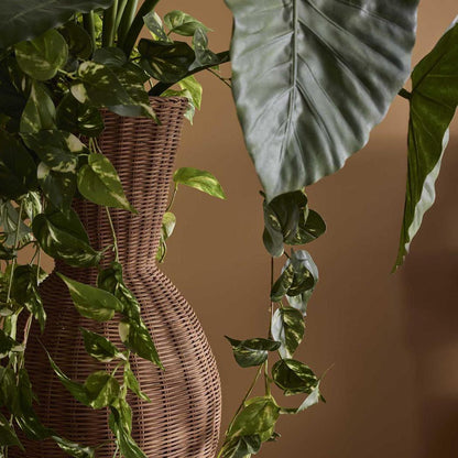 Orbiter Rattan Pedestal Planter I
