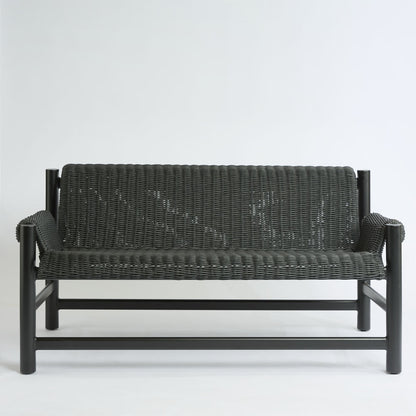 Riven Outdoor Occasional Sofa Black