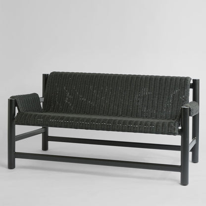 Riven Outdoor Occasional Sofa Black