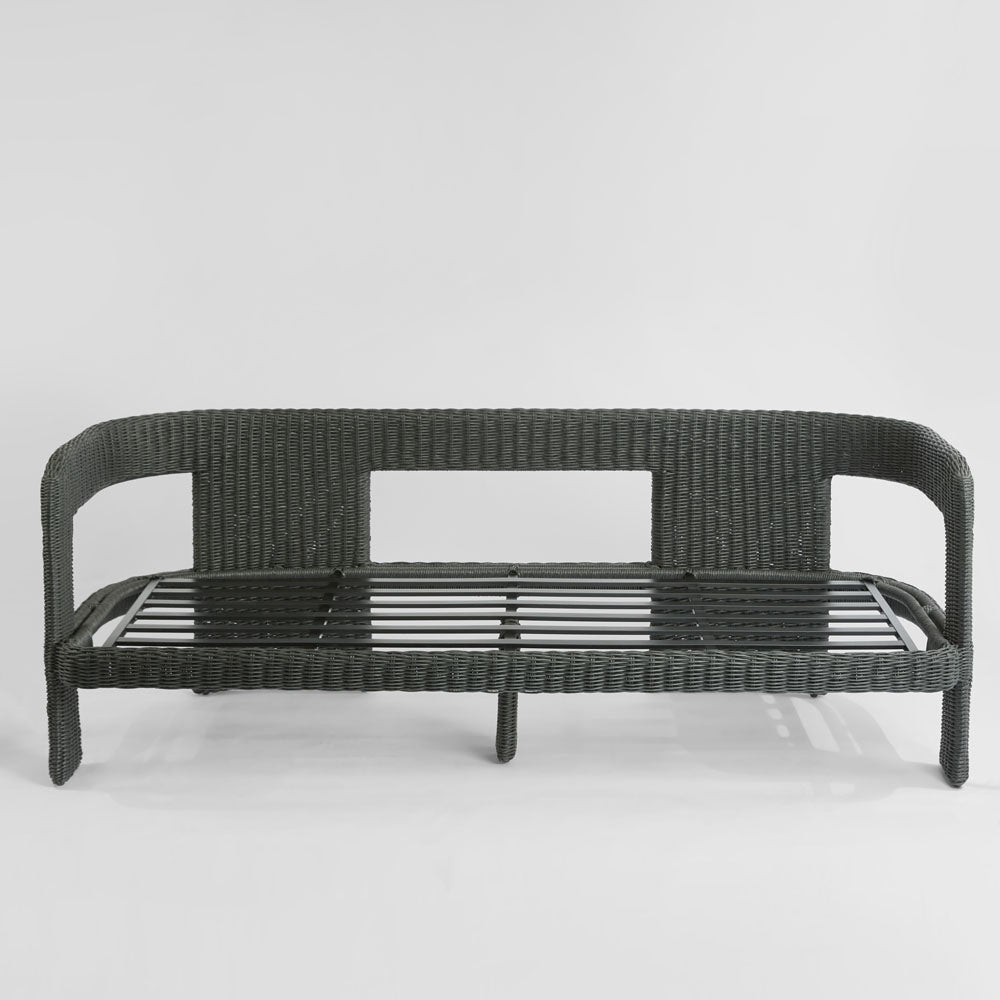 Riven Outdoor Occasional Sofa Black