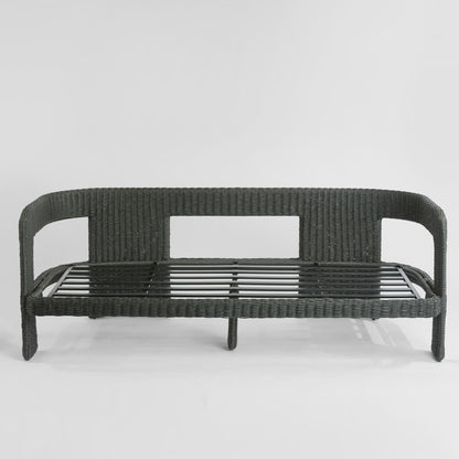 Riven Outdoor Occasional Sofa Black