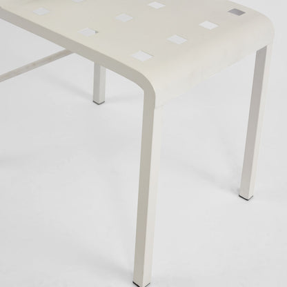 Grid Dining Chair Outdoor White