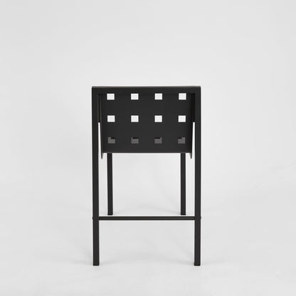 Grid Dining Chair Outdoor Black