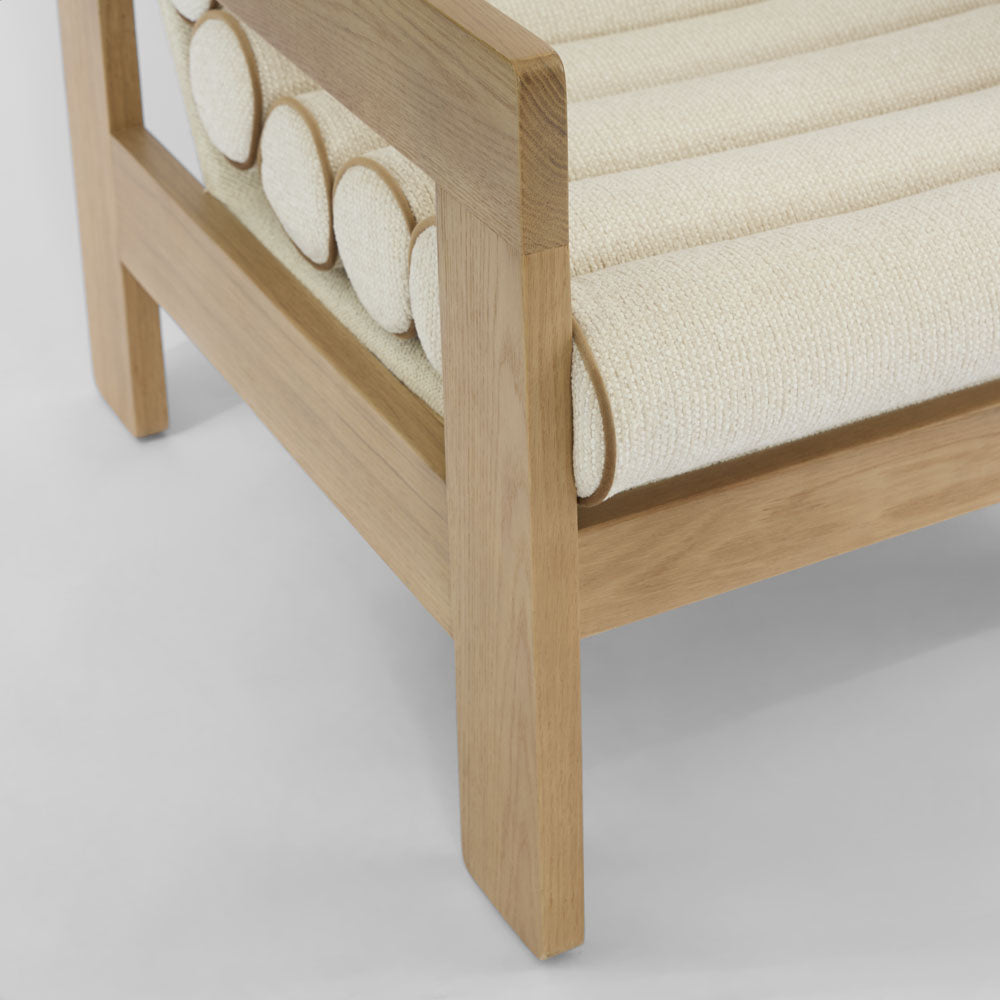 Ava Armchair Ivory Natural