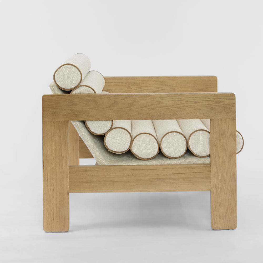 Ava Armchair Ivory Natural