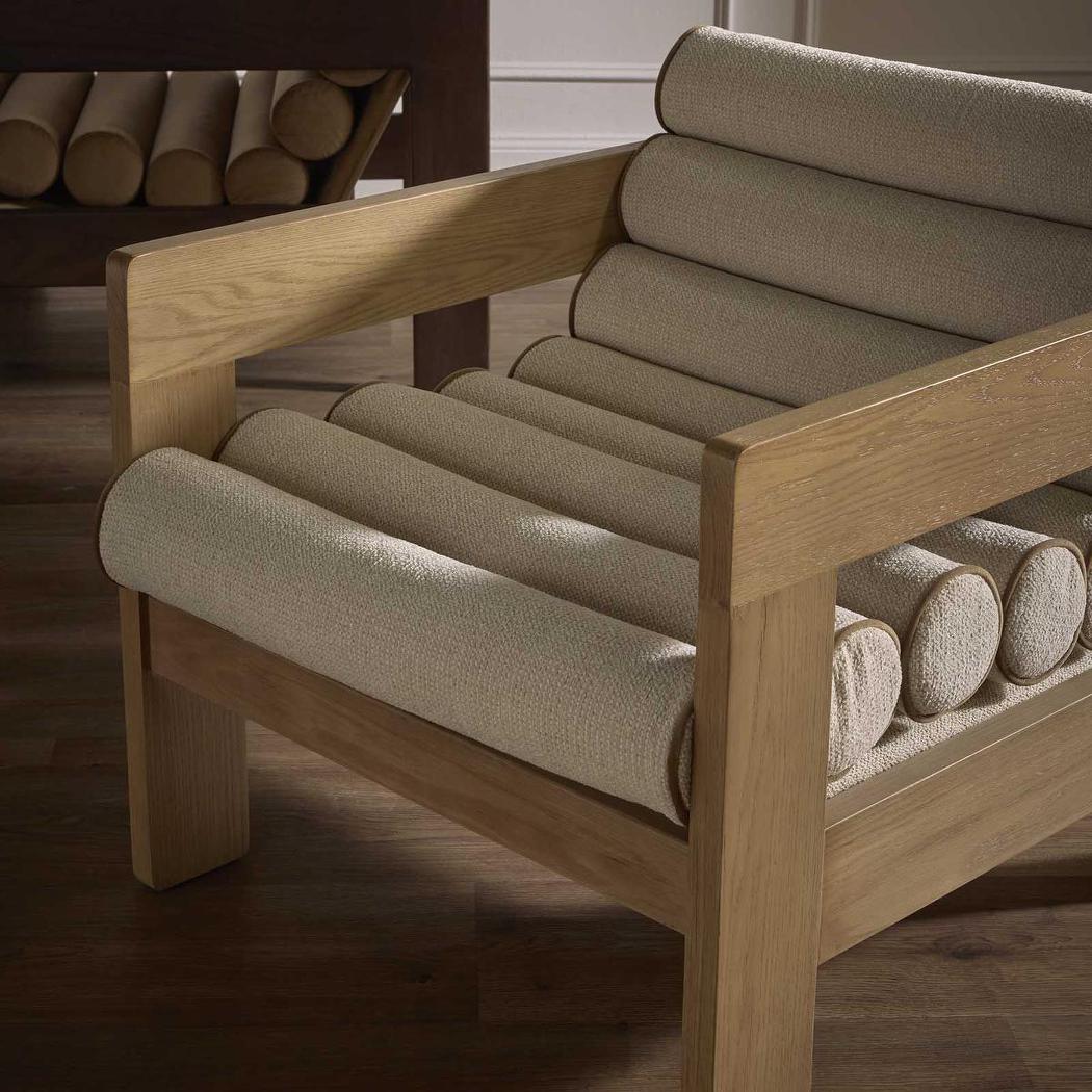 Ava Armchair Ivory Natural
