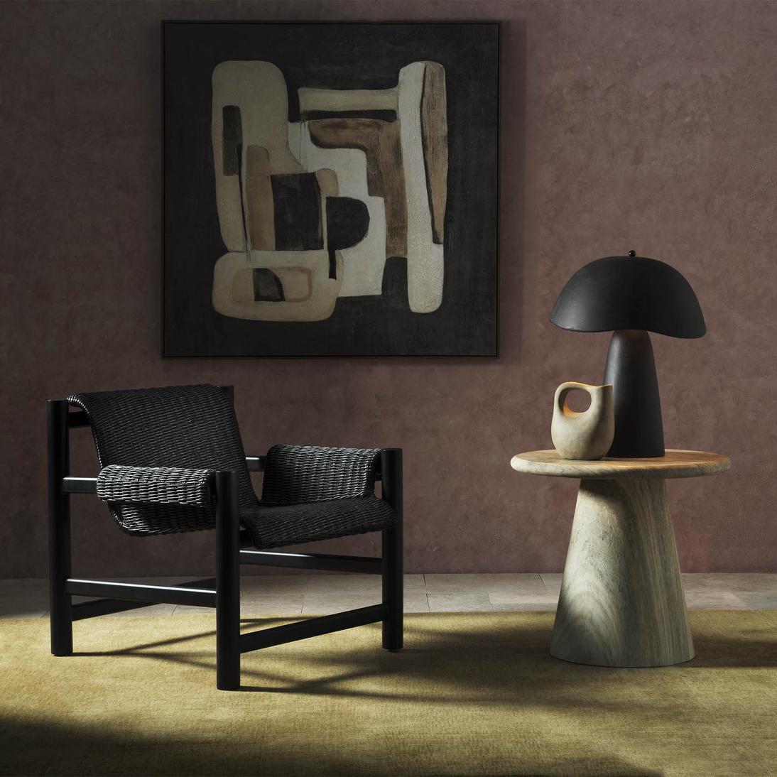 Riven Outdoor Occasional ArmChair Black
