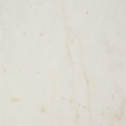 Iza I Beam Marble Side Table White