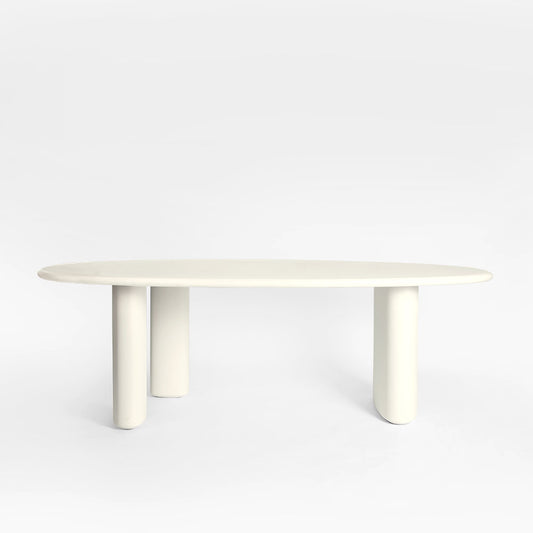 Oko Dining Table Outdoor White 140cm x 220cm x 75cm