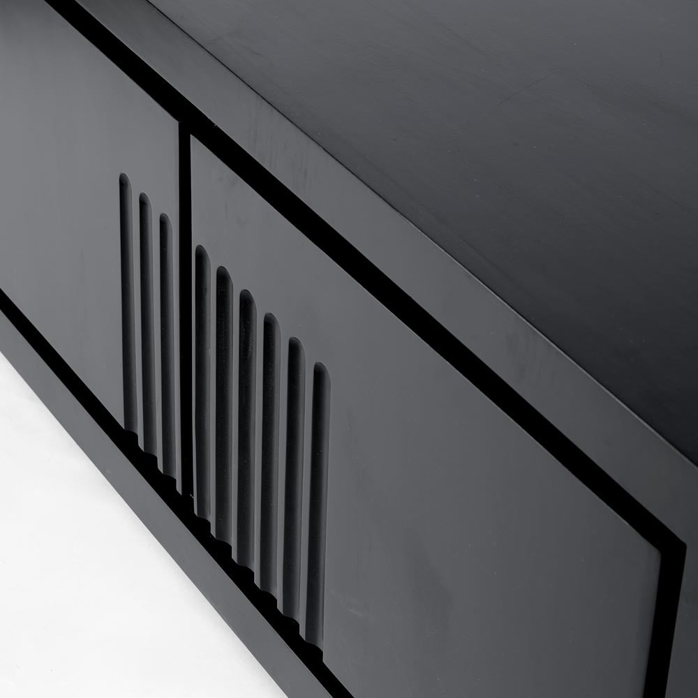 Rock Sideboard Unit Low Black