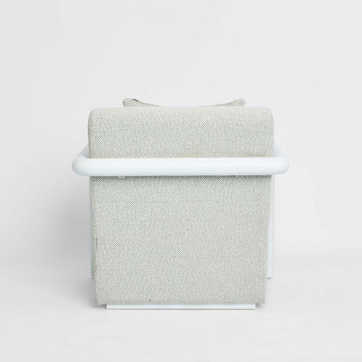 Argo Armchair Ecru with white frame Outdoor