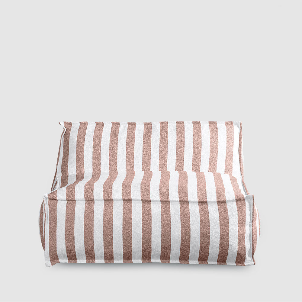 Lola Chaise Terracotta Stripe