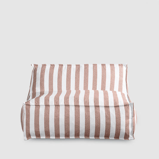 Lola Chaise Terracotta Stripe